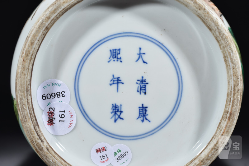 清 五彩八仙人物棒槌瓶 - 图9